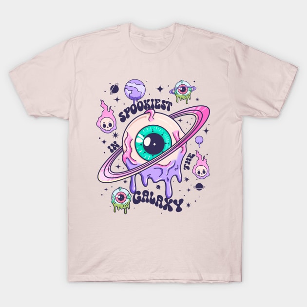 Hot goth Spooky galaxy T-Shirt by Positively Petal Perfect 